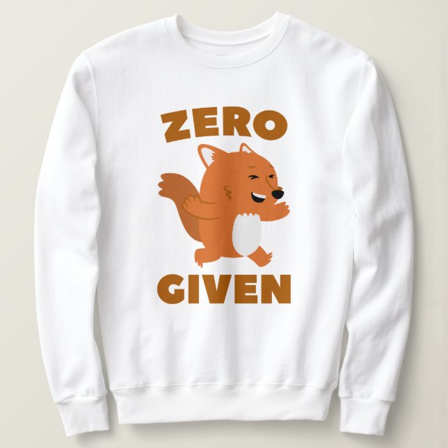 Sudadera No se ha dado nada a Fox (Anverso del diseño)
