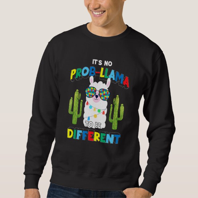 Sudadera No se llama a prob para ser diferente autismo de c (Anverso)
