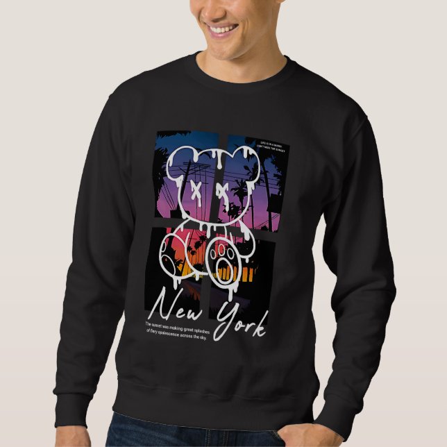 Sudadera No se pierda la vida del atardecer es con prisa (Anverso)