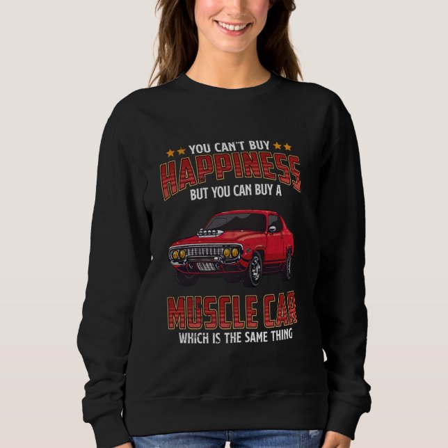 Sudadera No se puede comprar la felicidad pero se puede com (Anverso)