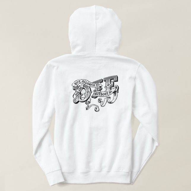 Sudadera no se te permite morir sin mí (Reverso del diseño)