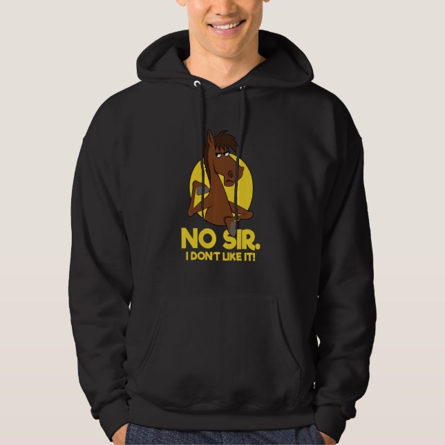 Sudadera No Señor, No Me Gusta, Sr. Horse (Anverso)