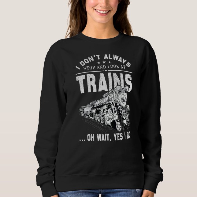Sudadera No siempre paro de mirar el tren (Anverso)