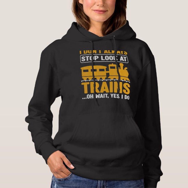 Sudadera No siempre paro de mirar el tren 1 (Anverso)