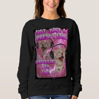 Sudadera No solo una mujer meme de gatos de bonito