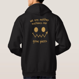 Sudadera No somos máquinas ni piezas de juego
