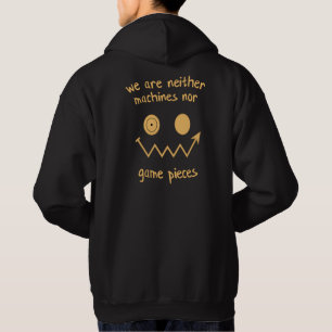 Sudadera No somos máquinas ni piezas de juego