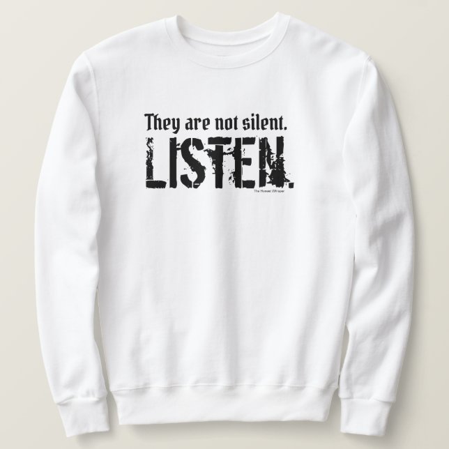 Sudadera No son equipo simple silencioso de los casquillos (Anverso del diseño)