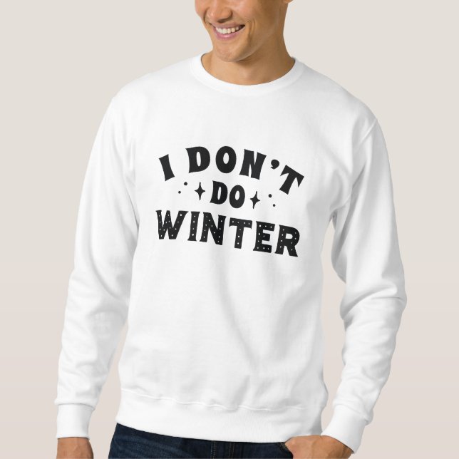 Sudadera No Soporto el Invierno (Anverso)