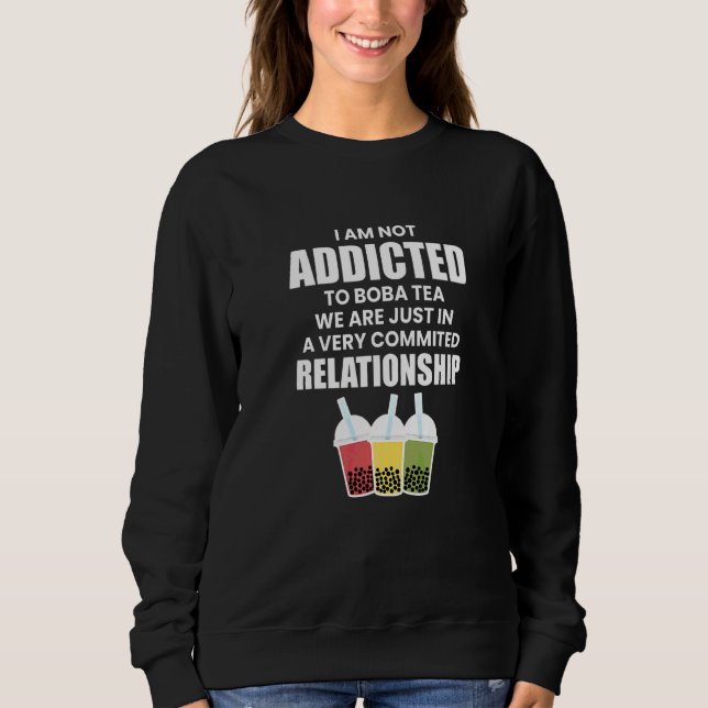 Sudadera No soy adicto al té de boba   (Anverso)