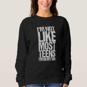 Sudadera No soy como la mayoría de los adolescentes de mis 