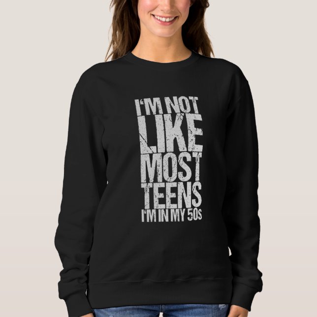 Sudadera No soy como la mayoría de los adolescentes de mis  (Anverso)