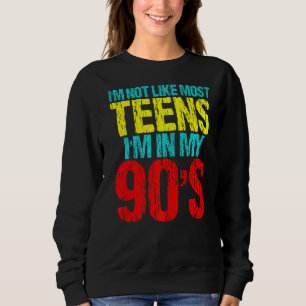Sudadera No soy como la mayoría de los adolescentes que est