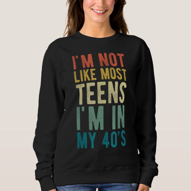 Sudadera No soy como la mayoría de los adolescentes que est (Anverso)
