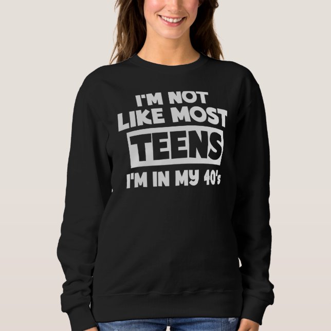 Sudadera No soy como la mayoría de los adolescentes que est (Anverso)