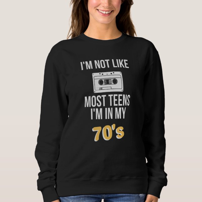 Sudadera No soy como la mayoría de los adolescentes que soy (Anverso)