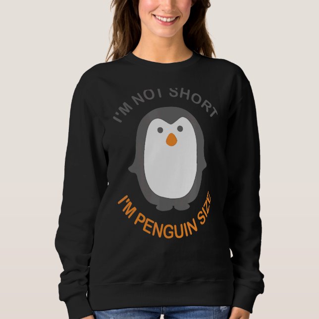 Sudadera No soy corta, soy pingüino de animal (Anverso)