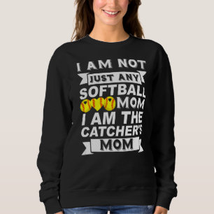 Sudadera No soy cualquier mamá de Softball, soy el amigo de