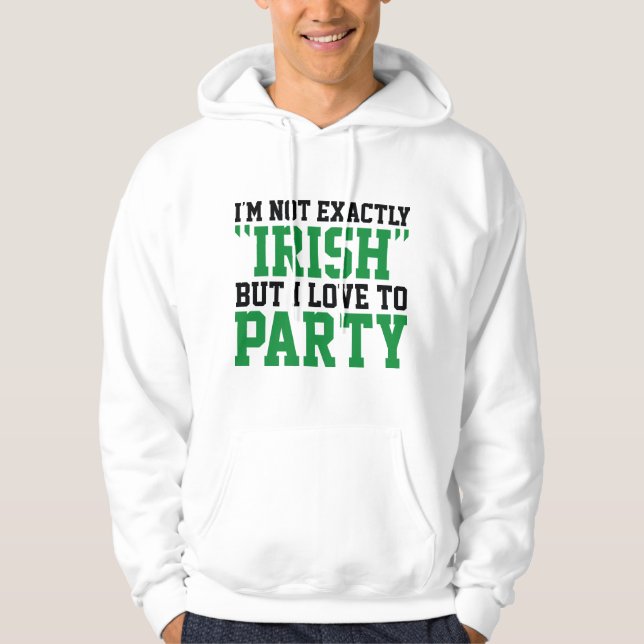 Sudadera No soy exactamente irlandés (Anverso)
