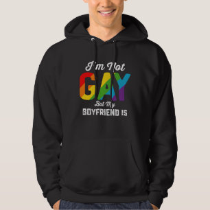 Sudadera No soy gay pero mi novio es divertido Orgullo LGBT