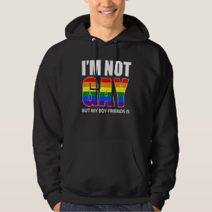 Sudadera No soy gay pero mi novio sí   Bandera Gay