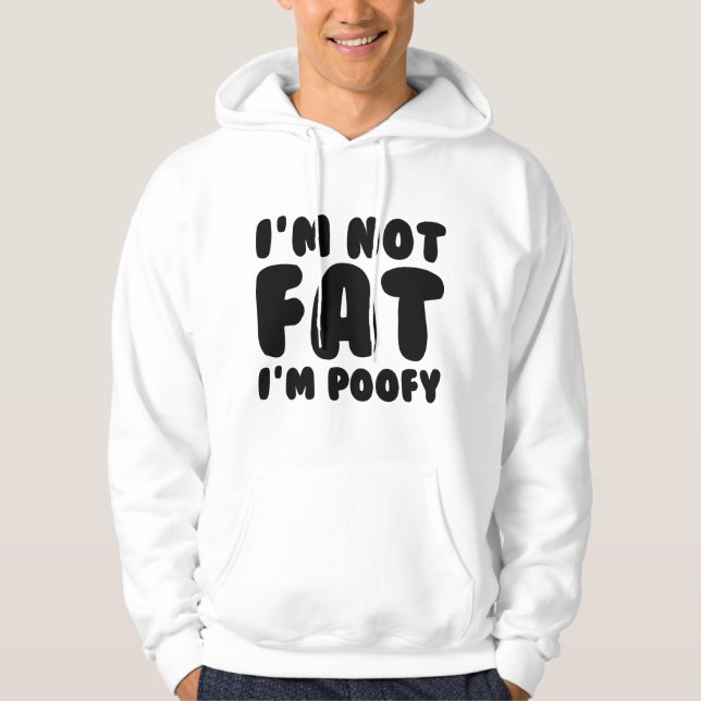 Sudadera No soy gordo, soy desagradable (Anverso)