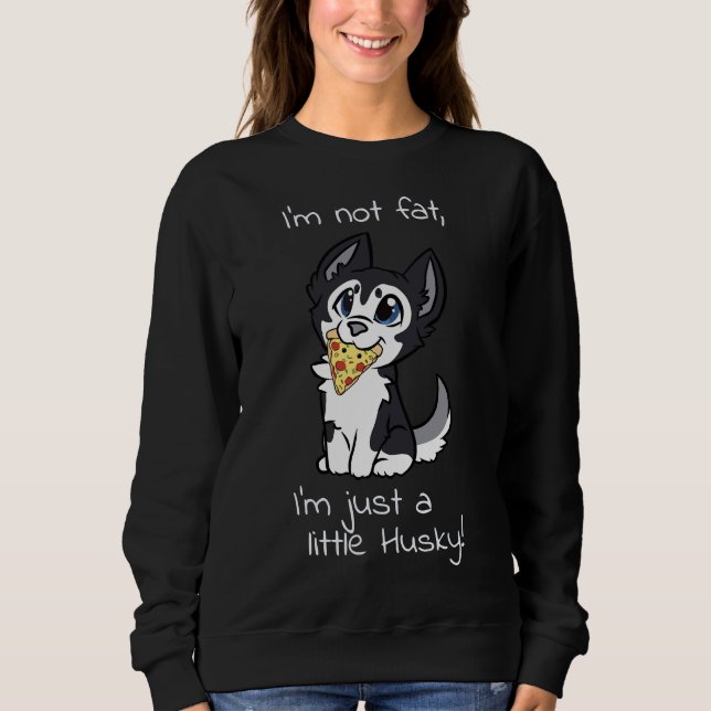 Sudadera No Soy Gracioso, Solo Soy Un Poco Husky Schwarz Te (Anverso)
