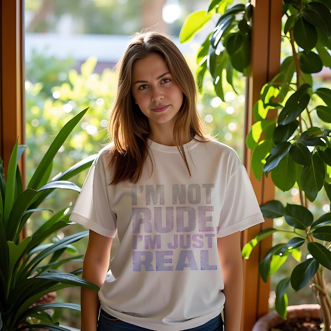 Sudadera No soy grosero, solo soy real (Subido por el creador)