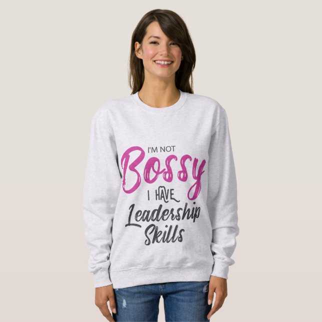 Sudadera No soy jefe, tengo habilidades de liderazgo (Anverso completo)