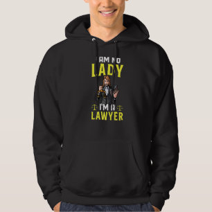 Sudadera No soy ninguna dama soy abogada abogada de abogado