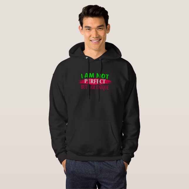 Sudadera No soy perfecto, pero soy único (Anverso completo)