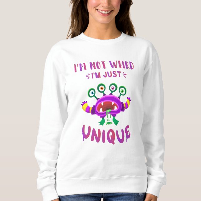 Sudadera No soy rara, soy única (Anverso)