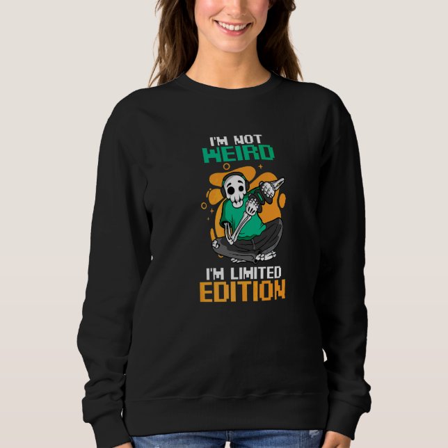 Sudadera No Soy Raro Soy Juegos de Esqueleto (Anverso)