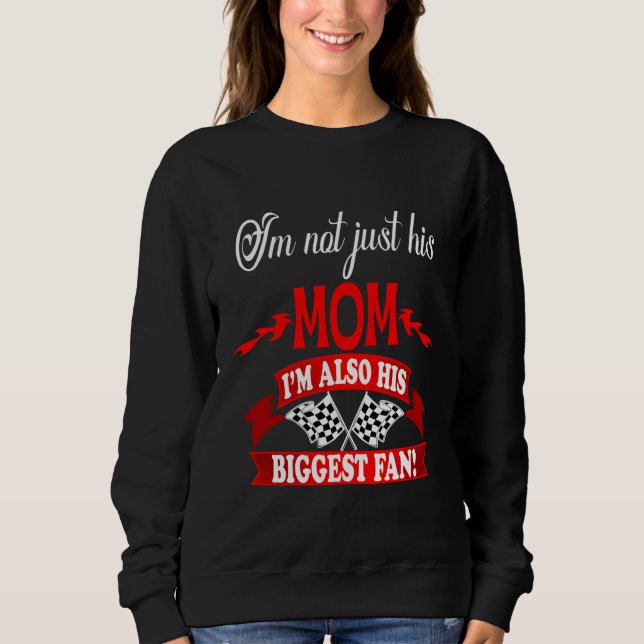 Sudadera No soy solo su mamá, también soy su mayor fanático (Anverso)