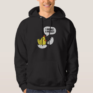 Sudadera No soy un animal nebuloso amante de los pollos en