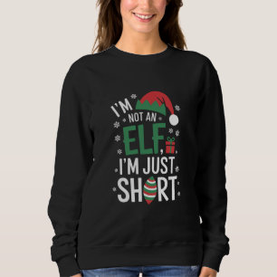 Sudadera No soy un elfo, solo bajo divertido Navidad