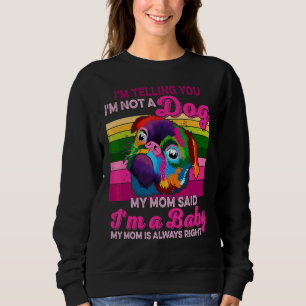 Sudadera No soy un perro, soy un perro de pug colorido bebé