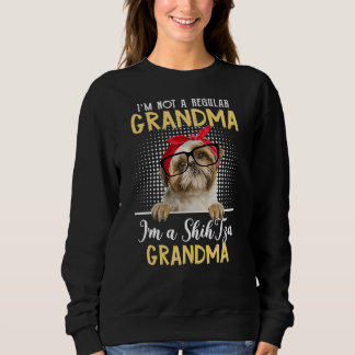 Sudadera No Soy Una Abuela Regular Soy Un Shih Tzu Puppy G