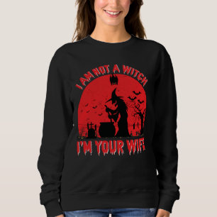 Sudadera No soy una bruja, soy tu esposa, Halloween