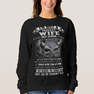 Sudadera No soy una esposa perfecta, pero a mi loco marido