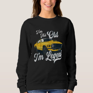 Sudadera No Soy Una Leyenda Im Vieja - Coche Amarillo Vinta