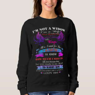 Sudadera No Soy Una Viuda, Soy Esposa De Un Marido Con Alas