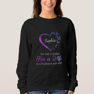 Sudadera No soy una viuda, soy una esposa de un marido con 