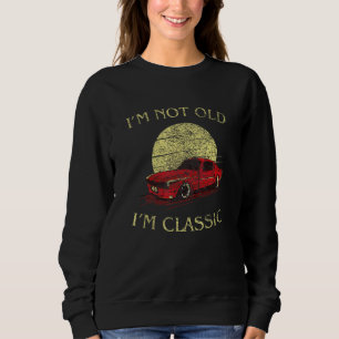 Sudadera No Soy Viejo Im Clásico Retro Músculo Rojo Car Art
