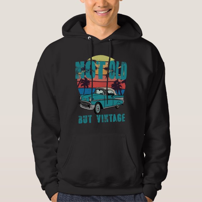 Sudadera No soy viejo im clásico scooter (azul) (Anverso)