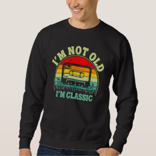 Sudadera No soy viejo soy clásico Cinta de audio vintage 8