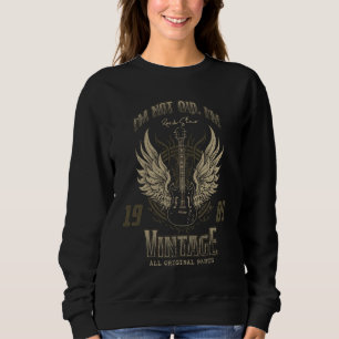 Sudadera No soy viejo Soy la guitarra clásica retro vintage