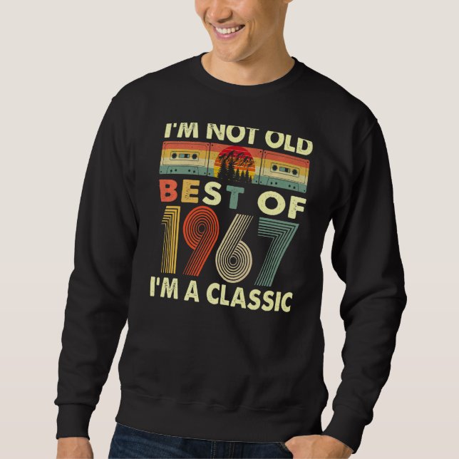 Sudadera No soy viejo Soy un clásico de la época 1967 55º n (Anverso)