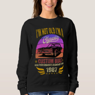 Sudadera No soy viejo Soy un clásico de la época de cumplea