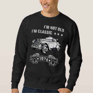 Sudadera No soy viejo Soy un clásico nacido en 1974 coche d